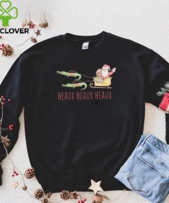 Cajun santa alligator heaux heaux heaux christmas xmas sweatshirt