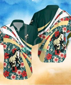 Cal Poly Mustangs NCAA Hibiscus Tropical Flower Hawaiian Shirt