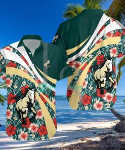 Cal Poly Mustangs NCAA Hibiscus Tropical Flower Hawaiian Shirt