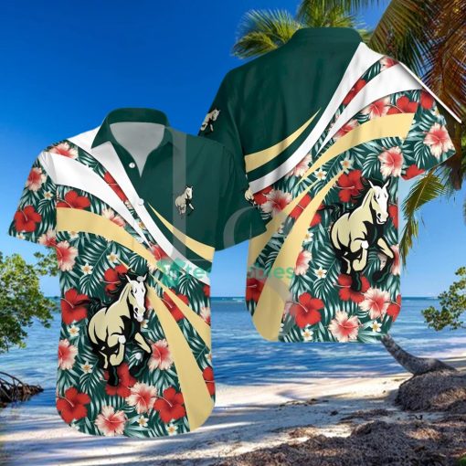 Cal Poly Mustangs NCAA Hibiscus Tropical Flower Hawaiian Shirt