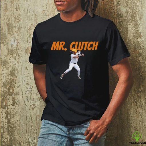 Cal Stark Wearing A Dylan Dreiling Mr. Clutch Shirt