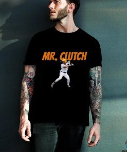 Cal Stark Wearing A Dylan Dreiling Mr. Clutch Shirt