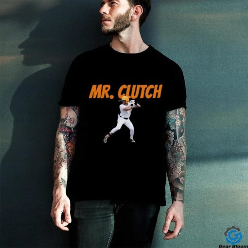 Cal Stark Wearing A Dylan Dreiling Mr. Clutch Shirt