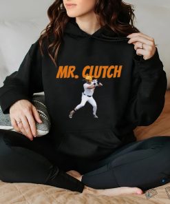 Cal Stark Wearing A Dylan Dreiling Mr. Clutch Shirt