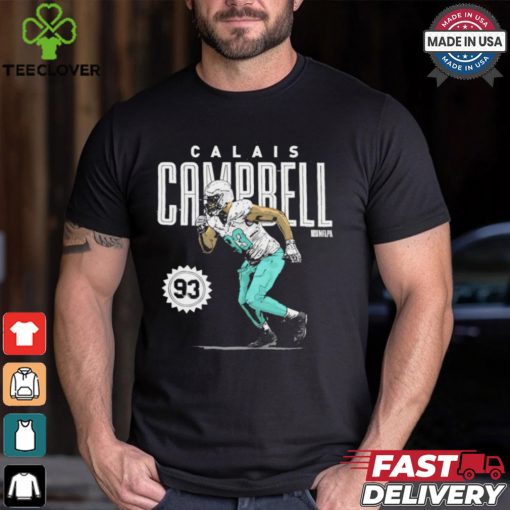 Calais Campbell Miami Dolphins number 93 hoodie, sweater, longsleeve, shirt v-neck, t-shirt