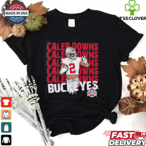Caleb Downs Ohio State Buckeyes Peace Sign shirt