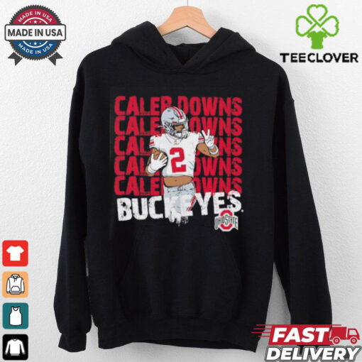 Caleb Downs Ohio State Buckeyes Peace Sign shirt