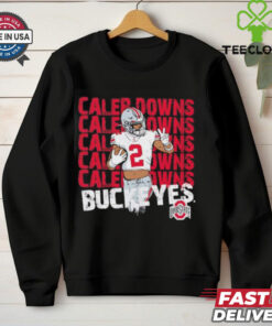 Caleb Downs Ohio State Buckeyes Peace Sign shirt