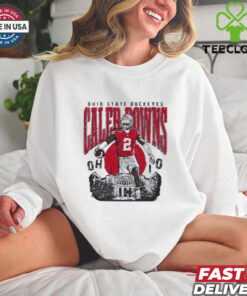 Caleb Downs Ohio State Buckeyes The Shoe Ash shirt