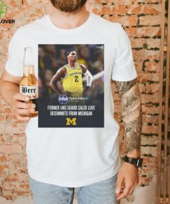 Caleb Love from Michigan former UNC gaurd Caleb Love decommits from Michigan poster hoodie, sweater, longsleeve, shirt v-neck, t-shirt