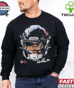 Caleb Williams Chicago Bears NFL football big face signature graphic shirt