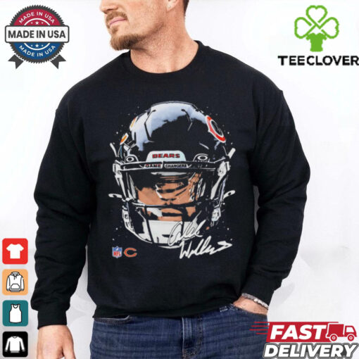 Caleb Williams Chicago Bears NFL football big face signature graphic shirt