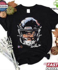 Caleb Williams Chicago Bears NFL football big face signature graphic shirt