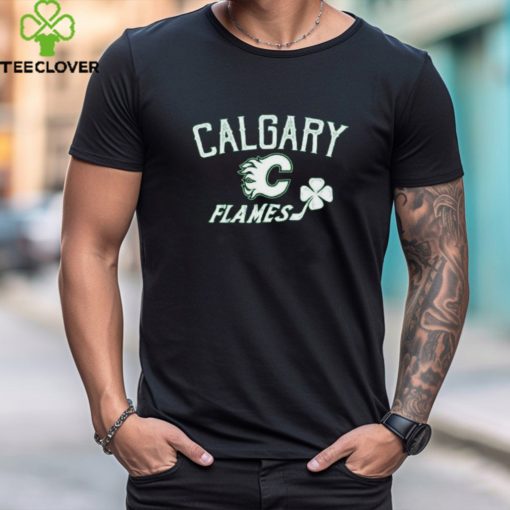 Calgary Flames Levelwear Women’s St. Patrick’s Day Paisley Clover shirt
