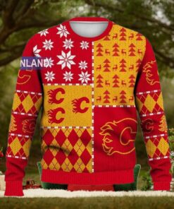 Calgary Flames Ugly Sweater Christmas