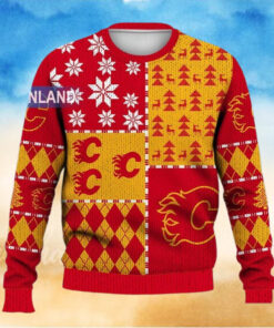 Calgary Flames Ugly Sweater Christmas