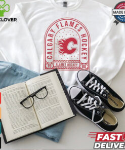 Calgary Flames Uphill Stained Glass T Shirt