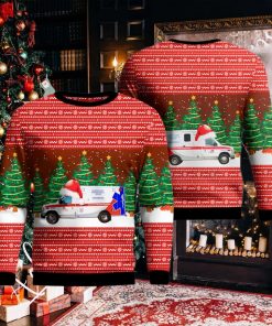 California AMR San Mateo County EMS Ugly Christmas Sweater