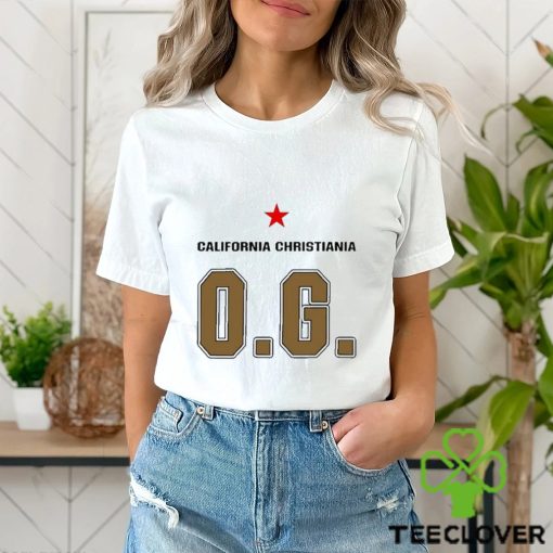California Christiania og logo design t shirt