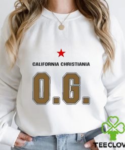 California Christiania og logo design t shirt