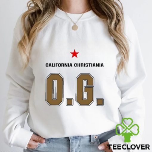 California Christiania og logo design t shirt