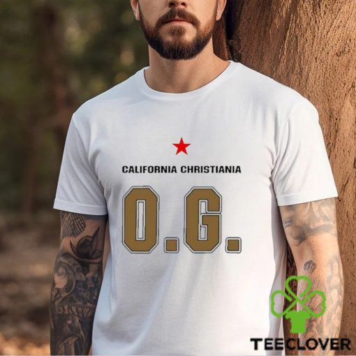 California Christiania og logo design t shirt