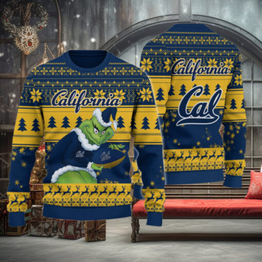 California Golden Bears Grinch Ugly Christmas Sweater