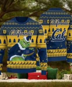 California Golden Bears Grinch Ugly Christmas Sweater
