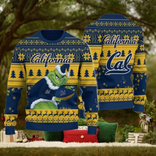 California Golden Bears Grinch Ugly Christmas Sweater