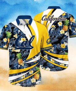 California Golden Bears NCAA Floral Tropical Unisex Full Print Hawaiian Shirt