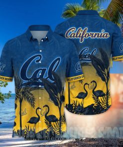 California Golden Bears NCAA Flower Full Printing 3D Hawaiian Shirt