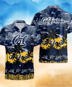 California Golden Bears Palms Tree Hawaiian Shirt