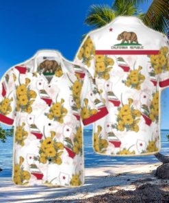 California Proud Tropical Hawaiian Shirt