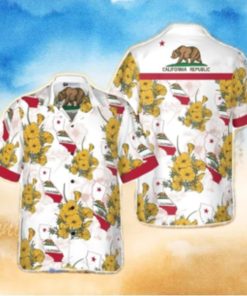 California Proud Tropical Hawaiian Shirt