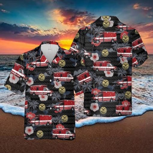 California San Francisco Fire Rescue Ambulance Hawaiian Shirt Men And Women Gift Aloha Beach