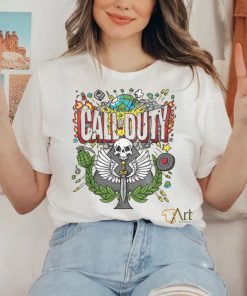 Call of Duty Skate Design Yellow T Shirt