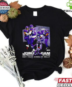 Cam Bynum and Josh Metellus Minnesota Vikings not your average celly shirt