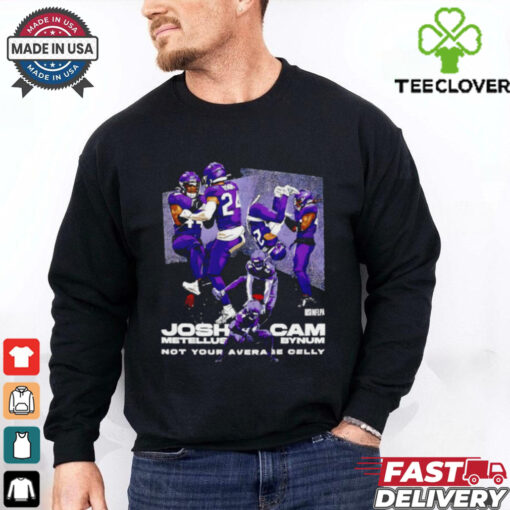 Cam Bynum and Josh Metellus Minnesota Vikings not your average celly shirt