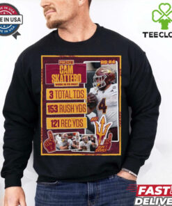 Cam Skattebo In Win AT Oklahoma State Cowboys 3 Total TDS 153 Rush YDS 121 Rec YDS Shirt