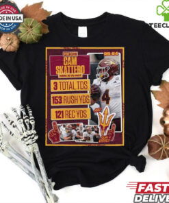 Cam Skattebo In Win AT Oklahoma State Cowboys 3 Total TDS 153 Rush YDS 121 Rec YDS Shirt