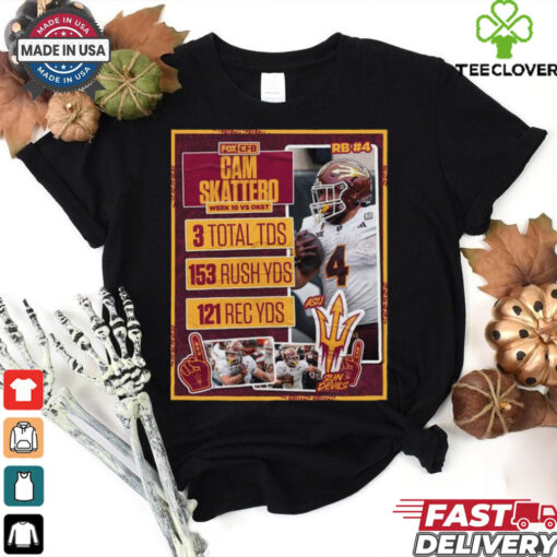 Cam Skattebo In Win AT Oklahoma State Cowboys 3 Total TDS 153 Rush YDS 121 Rec YDS Shirt