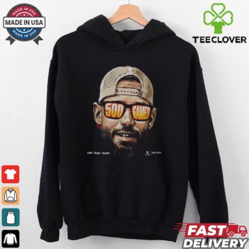 Cam Talbot Detroit 500 Games F&B WHT Shirt