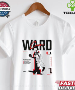 Cam Ward Miami Hurricanes Miami Debut player collage shirt