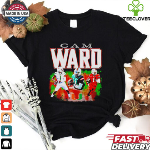 Cam Ward Miami Hurricanes football graphic shirt
