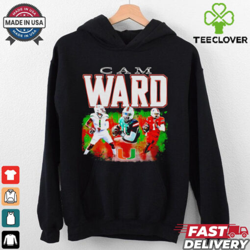 Cam Ward Miami Hurricanes football graphic shirt