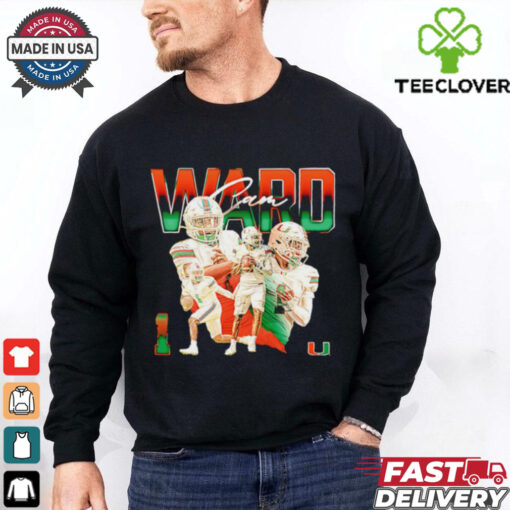 Cam Ward Miami Hurricanes graphic shirt