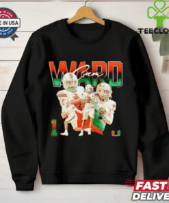 Cam Ward Miami Hurricanes graphic shirt