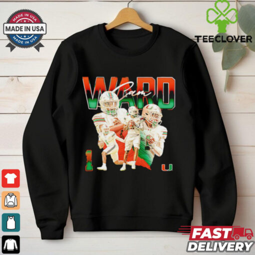 Cam Ward Miami Hurricanes graphic shirt