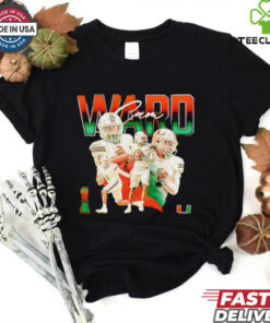 Cam Ward Miami Hurricanes graphic shirt