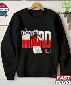 Cam Ward no 1 Miami Hurricanes cartoon signature shirt